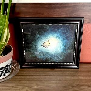 A Light in the Dark Angler Fish Canvas Print Framed Art Resilience Survival